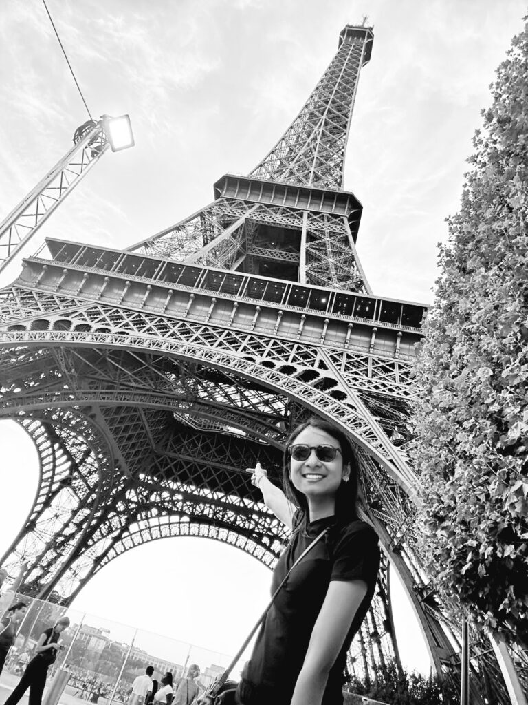 Pooja in Paris (Eiffel Tower)